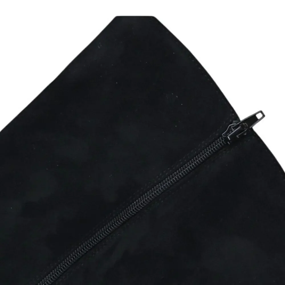 NEW On 34th Gabriellaa Over-The-Knee Boots 5M Micro Suede Black Pointed Toe